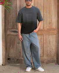 Black Sprayed Oversize T-Shirt 100% Cotton