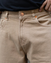 Beige Baggy Fit Jeans