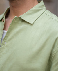 Mint Embroidered Shirt 100% Cotton