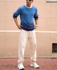 Blue Ombre Sweater 100% Cotton