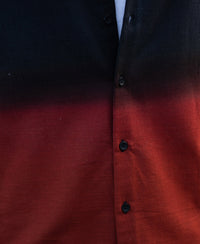 Black And Brown Ombre Shirt 100% Cotton