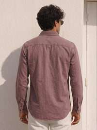 Rust Washed Structured Shirt
