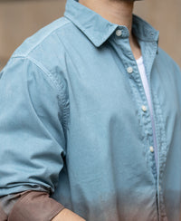 Grey Sky Ombre Shirt 100% Cotton