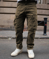 Olive Regular Fit Cotton Cargo Pant