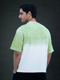 Green Ombre Graphic T-Shirt 100% Cotton
