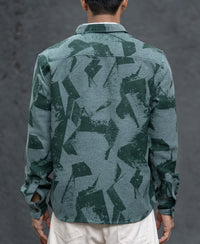 Green Jacquard Overshirt