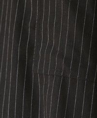 Black Striped Zipper Shirt