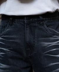 Dark Grey Washed Baggy Jeans