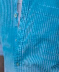 Blue Sprayed Stripe Shirt 100% Cotton