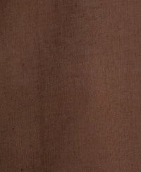 Brown Linen Blend Embroidery Shirt
