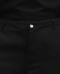 Black Structured Zipper Shirt 100% Cotton