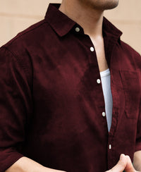Wine Sprayed Shirt 100% Cotton