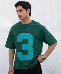 Dark Green Washed Graphic T-Shirt