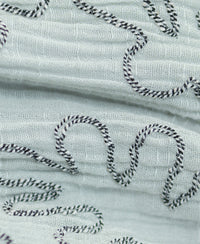 Sage Green Embroidered Shirt 100% Cotton