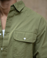 Green Double Pocket Lightweight Shirt 100% Cotton