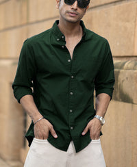 Emerald Green Oxford Shirt 100% Cotton