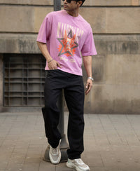 Light Pink Washed Graphic T-Shirt 100% Cotton