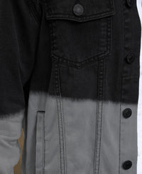 Black Ombre Denim Jacket 100% Cotton
