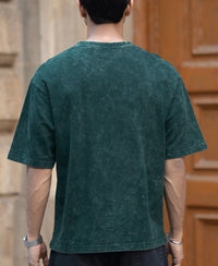 T-Shirt Oversize Fit Half Sleeve V Neck 100% Cotton