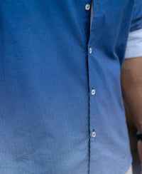 Dark Blue Ombre Stripe Shirt 100% Cotton
