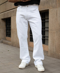 White Denim Bootcut Jeans