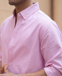 Pink Oxford Shirt 100% Cotton