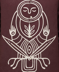 Wine Printed Linen Shirt