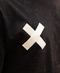 Dark Brown Washed Printed Oversized T-Shirt 100% Cotton