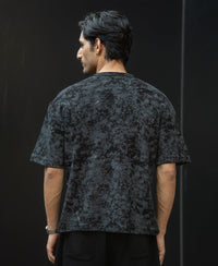 Black Abstract Print T-Shirt