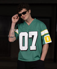 Green Graphic Jersey T-Shirt