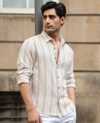 Natural Broad Striped Shirt