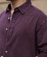 Dark Onion Overdyed Twill Shirt 100% Cotton