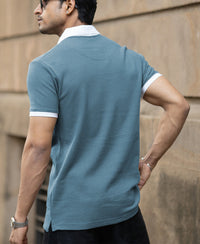 Grey Sky Zipper Neck T-Shirt