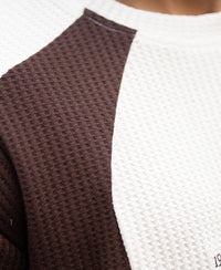 White Panelled Embroidered Tshirt