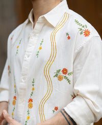 Natural Print Shirt 100% Cotton