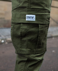 Olive Cotton Cargo Pants
