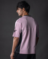 Light Pink Panelled Sport T-Shirt