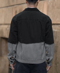 Black Ombre Denim Jacket 100% Cotton