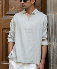 Pista Grey Lightweight Collar Shirt