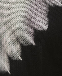Black Tie Dye Knit Polo T-Shirt 100% Cotton