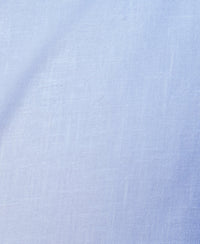 White Linen Blend Zipper Shirt