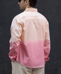 Light Peach Ombre Shirt 100% Cotton