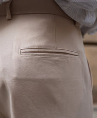 Cream Baggy Fit Korean Pants