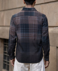 Brown Ombre Checks Shirt