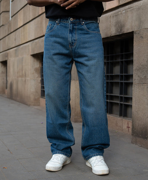 Barrel Fit Denim Jeans