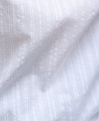 White Seersucker Printed Shirt 100% Cotton