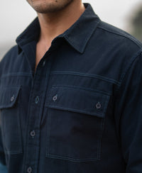Dark Sky Structured Cargo Overshirt 100% Cotton