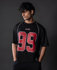 Black Graphic Varsity T-Shirt