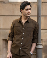 Brown Structured Co-ord Set 100% Cotton