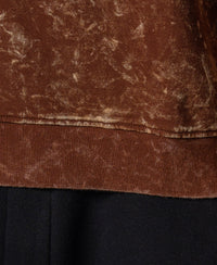 Brown Washed Graphic Oversized T-Shirt 100% Cotton